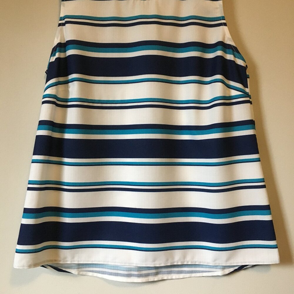 Pink Martini Blue Track Stripe Nautical Sleeveless Tank Top - Picture 4 of 14